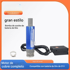 Nueva bomba de aceite con batería de litio Denaqi, 21 V, bomba de aceite y agua de doble uso, batería de litio