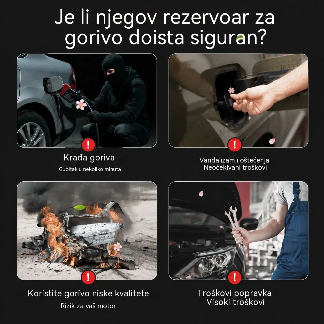 🚗🔒Čep spremnika goriva za teške uvjete rada, koji se može zaključati (s ključem)