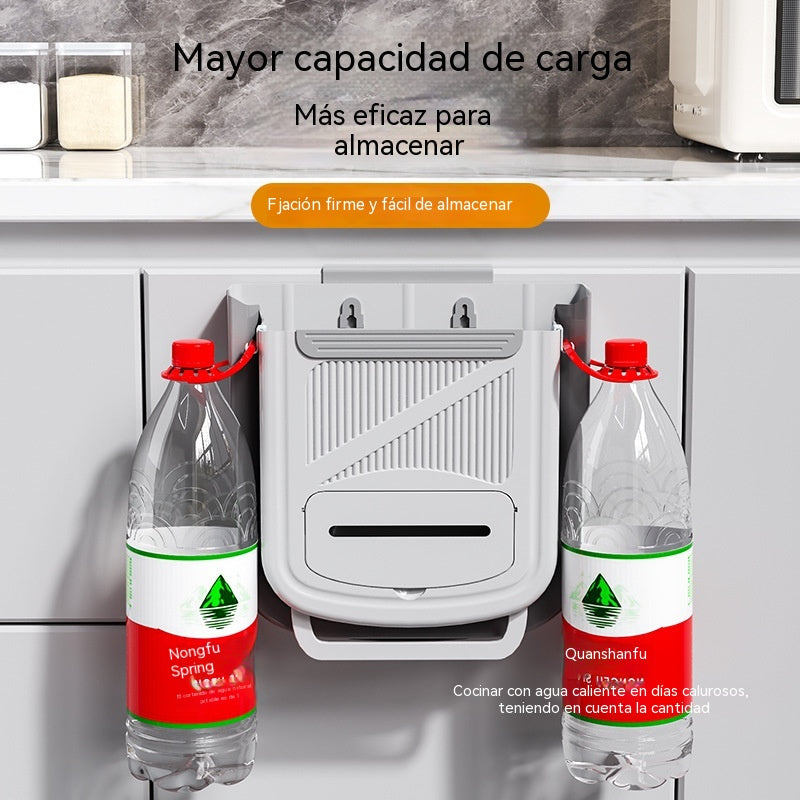 🗑️🚪Cubo de basura plegable colgante para cocina, cubo de basura colgante para puerta de armario doméstico