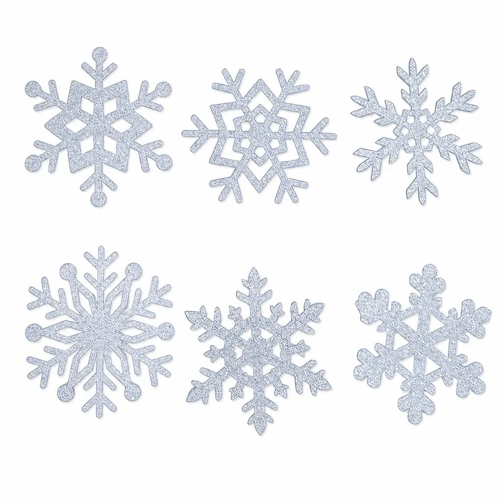 ❄️🎄¡50% de descuento! Adhesivos de pared con forma de copo de nieve que brillan en la oscuridad: una decoración mágica que resplandece por la noche ✨🏠