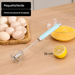 🔥Compre 1 y obtenga 1 gratis（2 piezas）🥚👩‍🍳🍳Batidor de huevos semiautomático de acero inoxidable