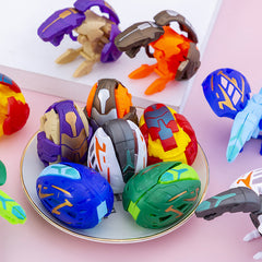 👨‍👩‍👧‍👦【6 piezas por 24 euros】Nuevo juguete de huevo de dinosaurio deformado
