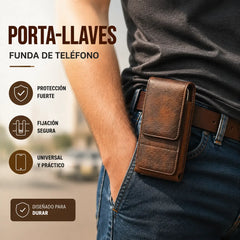🔥 Funda para Móvil con Clip para Cinturón – Cierre Magnético, Resistente y con Ranura para Tarjetas