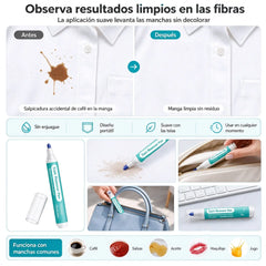 🔥Compra 2, llévate 2 gratis🔥Bolígrafo portátil para eliminar manchas de la ropa sin usar agua