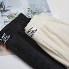 【💥Oferta especial💥】【M-3XL】Pantalones casuales de punto elástico para mujer nuevos