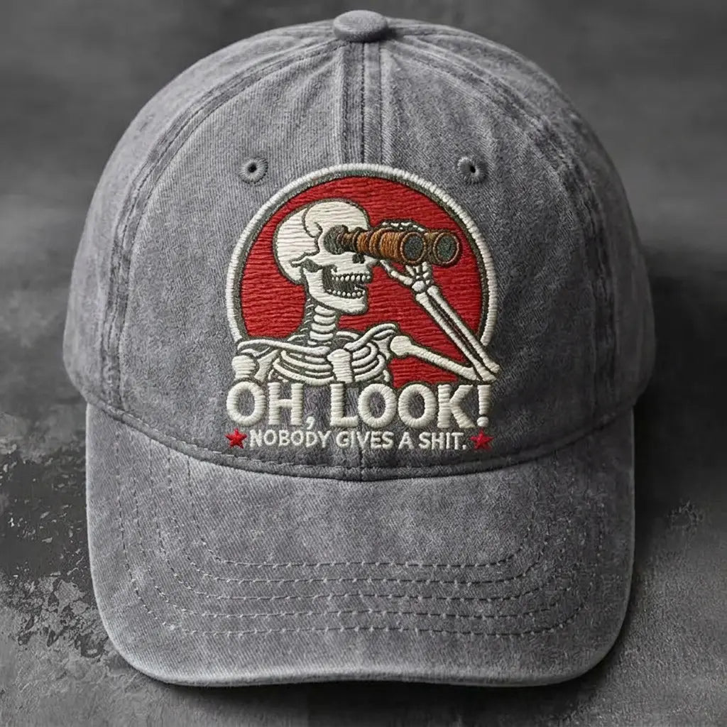 🧢💯Gorra de béisbol bordada con calavera