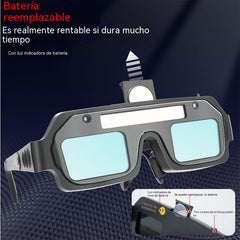 💥🔥🕶️Gafas de soldadura con atenuación automática, doble protección contra el deslumbramiento y los rayos UV.