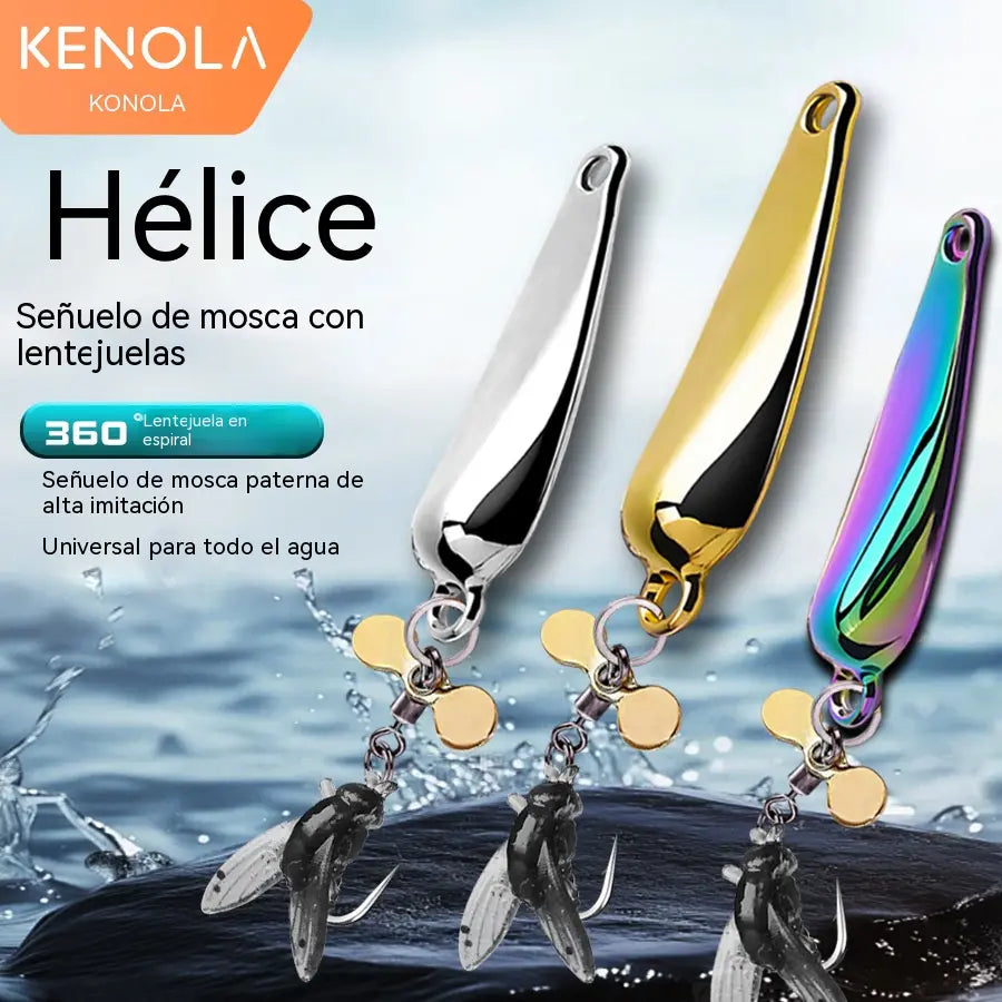 🐟【Compra 3 y llévate 3 gratis】【6PCS】🎣✨ Señuelo Mosca con Lentejuelas Brillantes | Lanzamiento Largo y Mayor Atracción de Peces