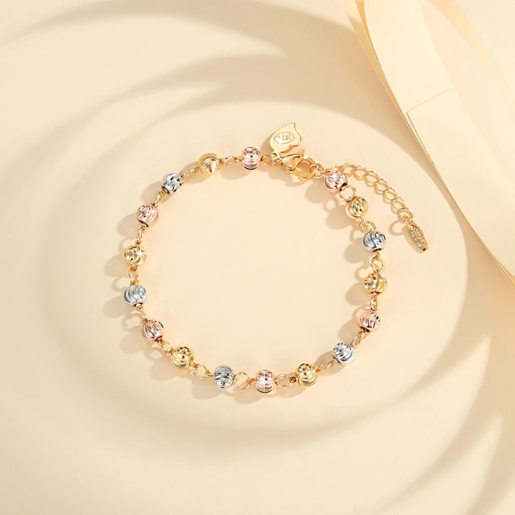 🎁🔥Pulsera ojo de gato de oro rosa de 18K