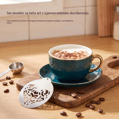 ☕Šablona za latte art iz nerjavnega jekla 304