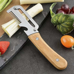 ✅【¡Compra 2 y llévate 2 gratis!】🧅🔪 Pelador de cocina multifuncional 3 en 1: ¡Pela, corta y abre tapones de botellas! 🔥