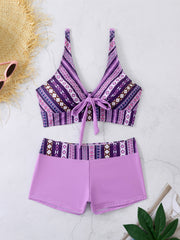 🏊‍👙【39%OFF】🌴 Traje de baño elegante con estampado de talla grande