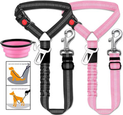 🐶🐕【2 pieza 26 euros】 Cinturón de seguridad para perros y correa para pasear (2 en 1)