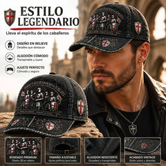 🛡️🧢Gorra de béisbol Guardian Knight, ajustable, transpirable y con protección solar.