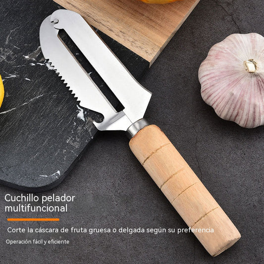 🥒🥔🧅【Compra uno y llévate otro gratis】🔪Pelador multifuncional de acero inoxidable