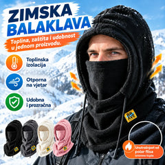 ❄️ Potpuno termalna kapa s flis podstavom koja grije do -20 stupnjeva Celzija. ⛷️ Idealna za skijanje, vožnju motociklom i aktivnosti na otvorenom.