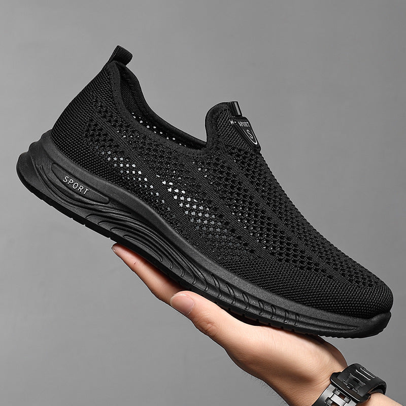 【39-44】Zapatos casuales de malla transpirables, cómodos, antideslizantes y fáciles de usar para hombres