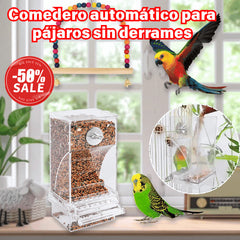 🐦🔥Comedero automático para pájaros sin derrames