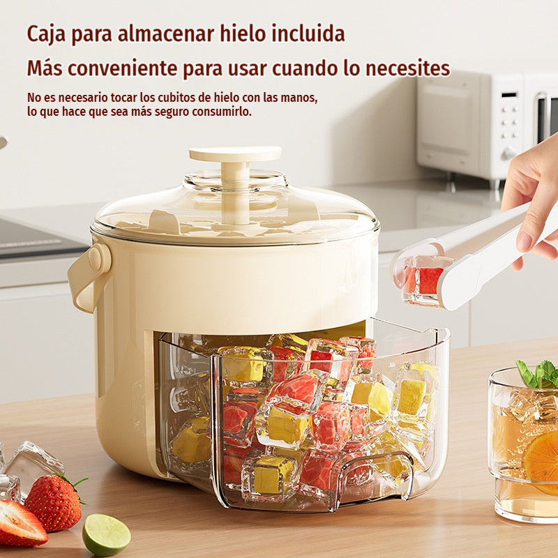 💞¡Ventas superiores a 160.000! 💥🥤🧊 ¡60% de descuento! Máquina de hielo con función de almacenamiento de hielo: puede hacer 40 cubitos de hielo a la vez, tapa que no sella.