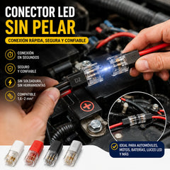 【60 unidades】🏆 Bloques de terminales LED sin soldadura ni pelado
