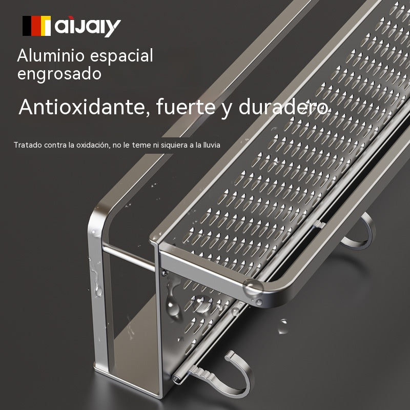 🔥【400*120*40mm】Estante de almacenamiento con ventosa para baño e inodoro: no requiere taladrar