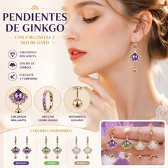 🔥【3 artículos: Verde + Blanco + Morado】🎁💎Pendientes de ojo de gato, pendientes de moda y exquisitos.