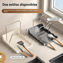 🔥 ¡50% de descuento! 🏠 🍳 Estante multifuncional para utensilios de cocina, fácil de limpiar y resistente al aceite.