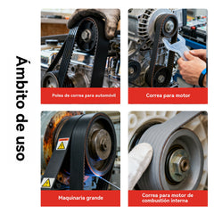 【Juego de 2 piezas】Herramienta de extracción e instalación de la correa del motor del automóvil, no daña la correa, está hecha de metal resistente y duradero.