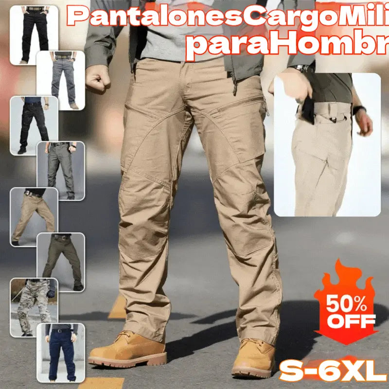 🔥 [S-6XL] pantalones de trabajo para hombres pantalones militares ❤️ (40-105kg)