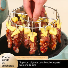🔥Compre 1 y obtenga 1 gratis（2 juegos）✨Parrilla de acero inoxidable para brochetas🍢