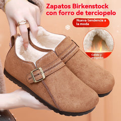 Zapatos de algodón cómodos y cálidos para el invierno de 2025