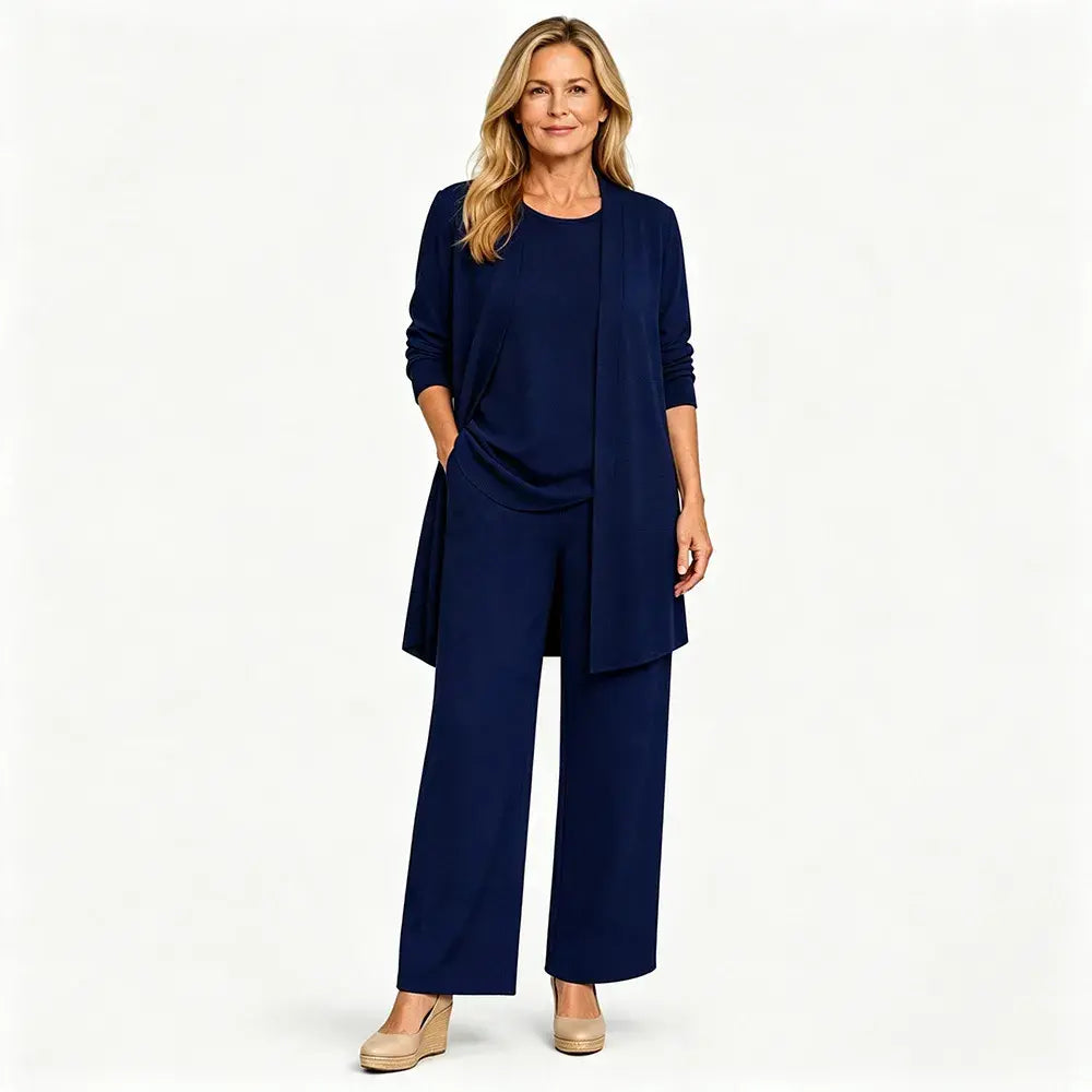 ✨【S-5XL】Elegante conjunto de tres piezas de mujer de corte holgado