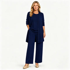 ✨【S-5XL】Elegante conjunto de tres piezas de mujer de corte holgado