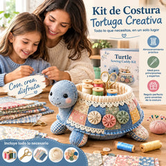 🧵 Kit organizador de costura DIY con patchwork de animales 🎨