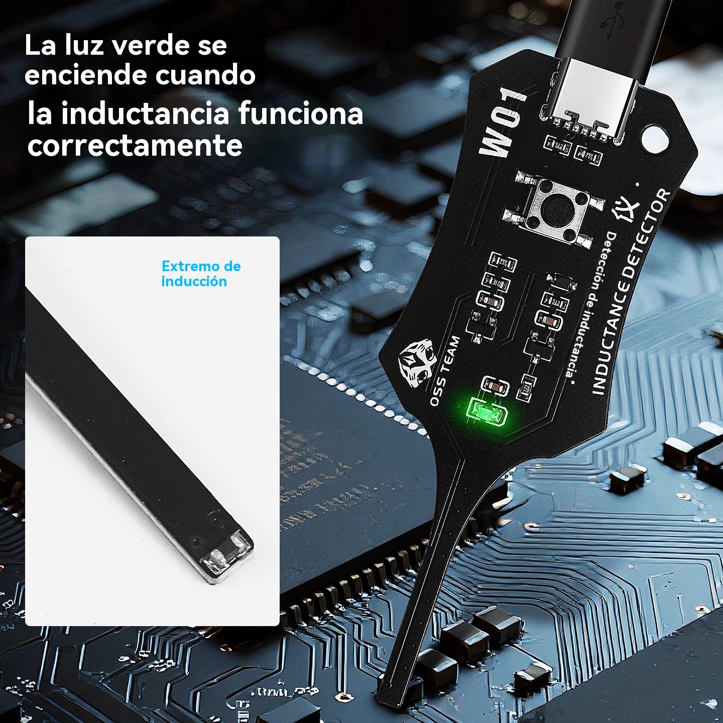 🔥【Compre 1 y obtenga 1 gratis：2 piezas】🛠️Probador de inductancia OSS. 📱 Se utiliza para solucionar problemas de inductores en placas base electrónicas.