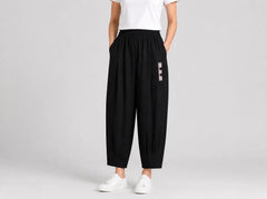 🔥【M–4XL】 👖 Lagane i prozračne ljetne pamučno-lanene hlače – moderne ležerne hlače do gležnja
