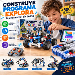 🤖🧩 【50% de descuento por tiempo limitado】Robot constructor eléctrico tipo LEGO para niños