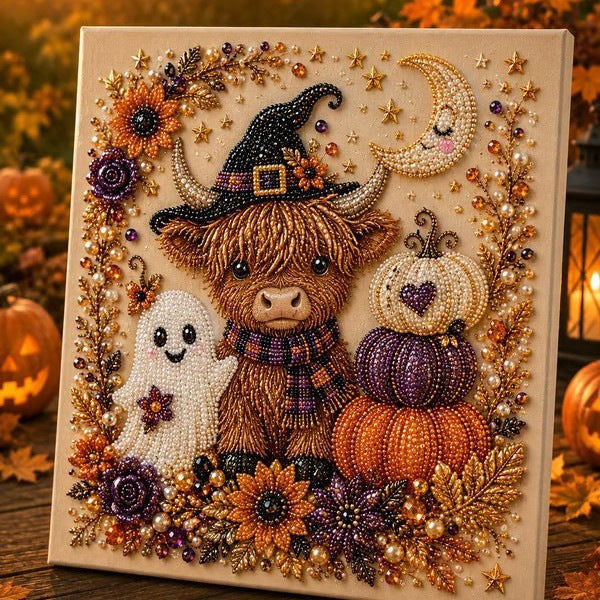 👻✨ Kit de manualidades de arte con perlas para Halloween: transforma pequeñas perlas en magia espeluznante y adorable.