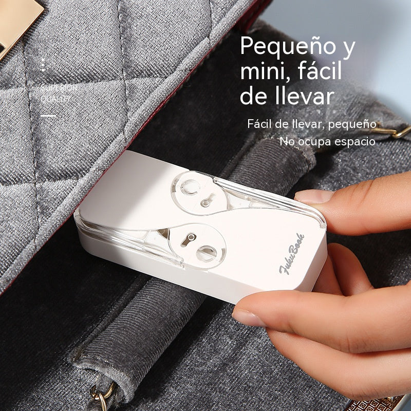 [2 juegos]Caja de almacenamiento automático de hilo dental con doble apertura, ideal para viajes.