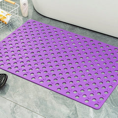 🔥🚿Alfombrilla de baño gruesa, absorbente y antideslizante, con ventosas y diseño calado.