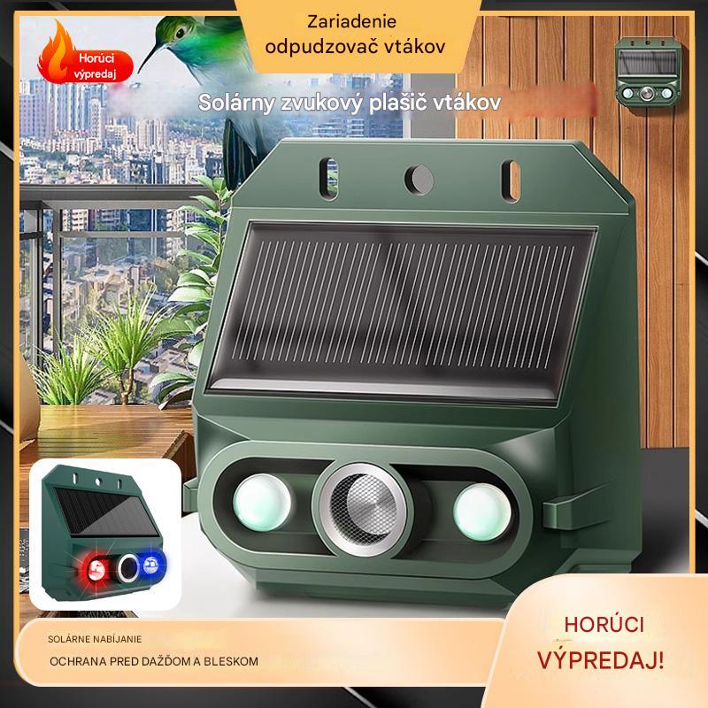 🔥【Oferta por tiempo limitado】🔥Repelente solar ultrasónico para animales para exteriores: puede ahuyentar pájaros y animales.
