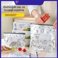 Ukupno 30 antibakterijskih aluminijskih vrećica, vrlo jednostavne za korištenje, za očuvanje svježine