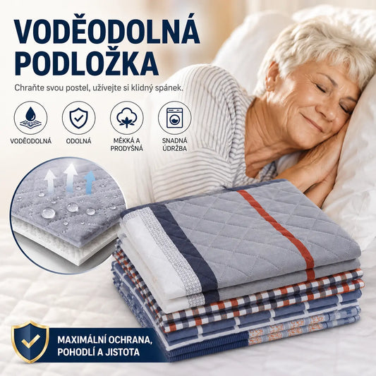 (50*70cm) 🛌 4vrstvá omyvatelná a prodyšná podložka pro péči o plenky pro dospělé