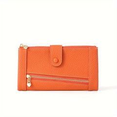 💰Cartera de cuero genuino retro de moda para mujer más vendida en 2026, multicapa de gran capacidad