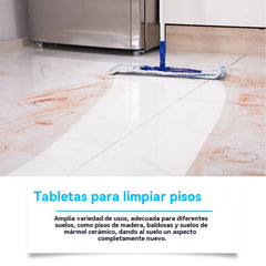 ✨【Compra uno y llévate otro gratis】Pastillas efervescentes para limpiar suelos: eliminan manchas, incrustaciones, dan brillo y abrillantan.
