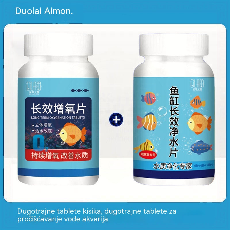 🔥Kupite 1, dobijte 1 gratis (2 boce - 400 komada)🐠🌿 Tablete za pročišćavanje vode za akvarij + tablete za oksigenaciju