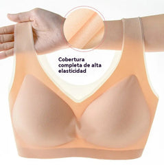 【50%OFF】🌸【40-120 kg】2026, sujetador push-up de seda helada sin costuras