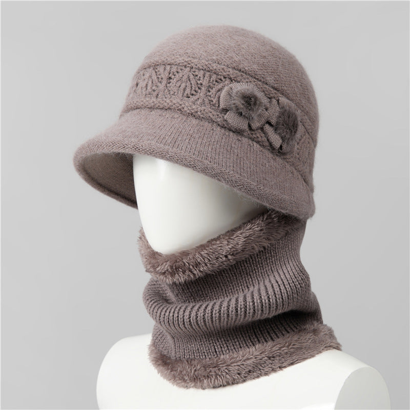 🔥 50% DESCUENTO | Accesorios de invierno suaves y abrigados❄️ Set de gorro y bufanda cálido para mamá y abuela