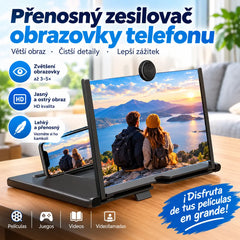 🔥【Kupte jeden, druhý dostanete zdarma】📱 Zvětšovací displej telefonu | 🎬Efekt na úrovni kina s vysokým rozlišením | Lehký a přenosný