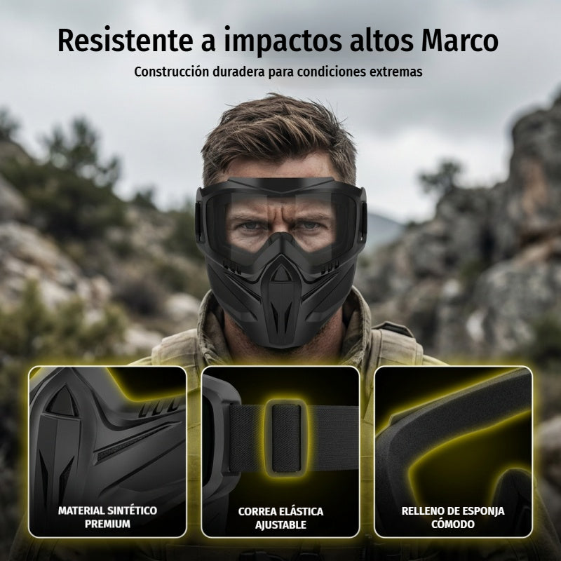 Mascarilla facial completa desmontable